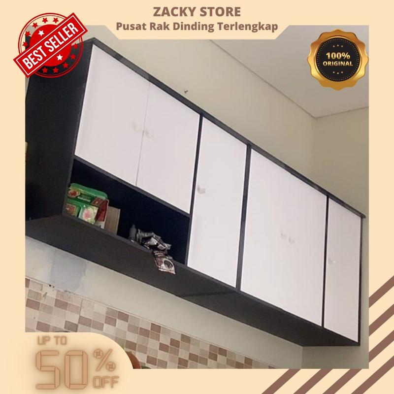 Lemari Dapur Gantung Minimalis Kitchen Set Multifungsi Rak Dapur Serbaguna Hemat Ruang Tempel Dinding Type 053/054/057L/057M/056L/056M Furniture 0