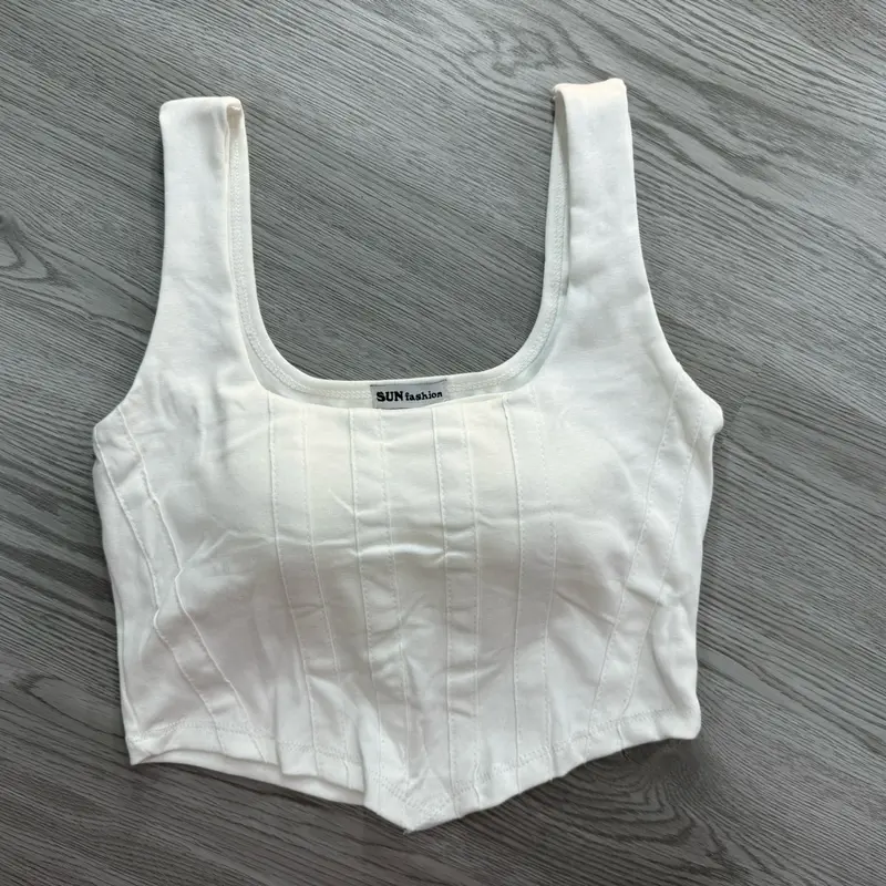 ÁO CROPTOP 2 DÂY BẢNG TO CÓ KÈM MÚT ĐỆM Nữ FOM NGẮN TRÊN RÚN 4