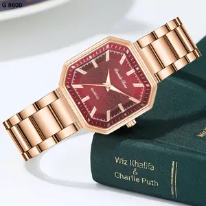 Daniele Rose Jam Tangan DR 8600 ST Analog Stainless Steel Water Resistant 3 ATM Tali Folding Clasp Garansi 6 Bulan Original Diameter 28mm Gaya Casual Sporty Kualitas Asli 100%