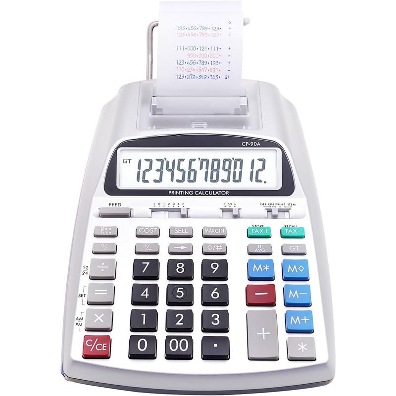 & Upgraded 2025 Printing Calculator Adding Machine 10 Key, Desktop ...