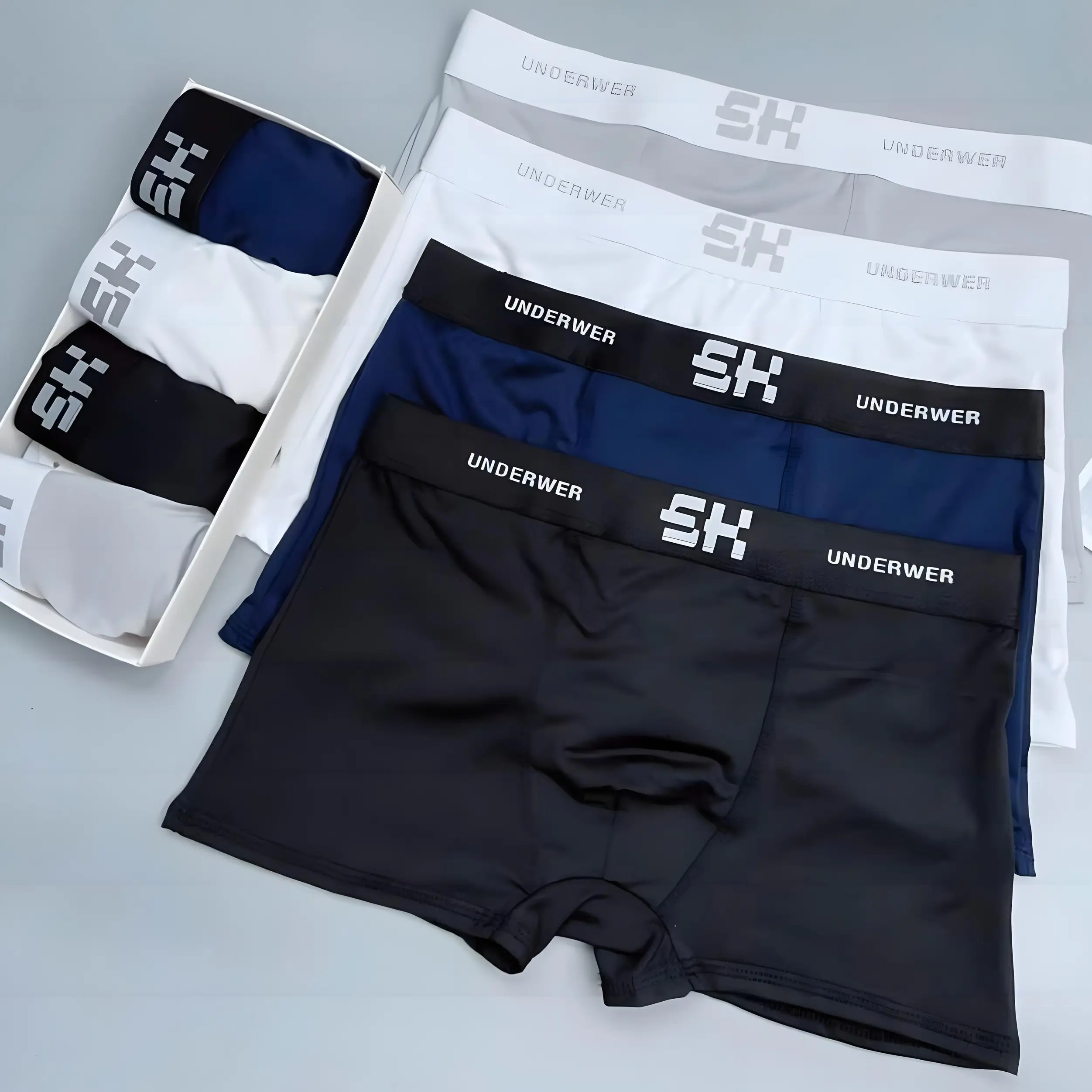 Sét 5 quần sịp nam thun lạnh thông hơi nano kháng khuẩn, mềm mát  Quần Boxer quần lót Menswear  TK-05 quần  sịp icon