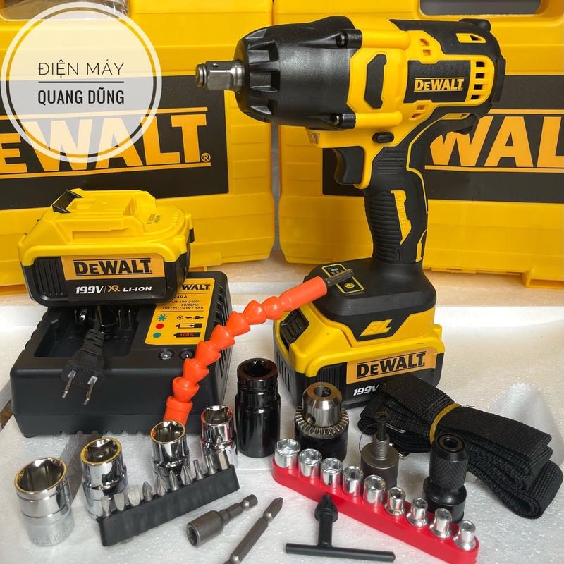 Lực Siết 1500Nm Máy Siết Bulong DEWAT - Máy Bắn Ốc Vặn Vít Đầu Đặc 1 2 Động Cơ Không Than Chuyên Mở Ôc Nồi Xe Máy Tay Ga