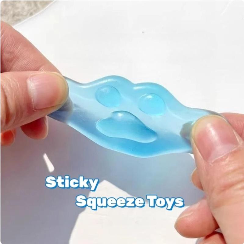 Product Introduction of Sensory Toys Transparent Squeeze Toy Sparkling Fidget Transparent Cat Claw Toy Quick Rebound Simulation Mini Cute Sensory Toys Kids Toys 9