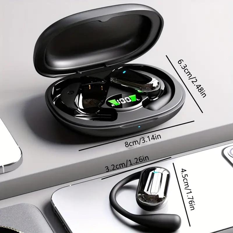 Wireless Open-ear Design Earphone, Portable Earphone with LED Display, Sports Earphone with Built-in Microphone for Running Fitness 1
