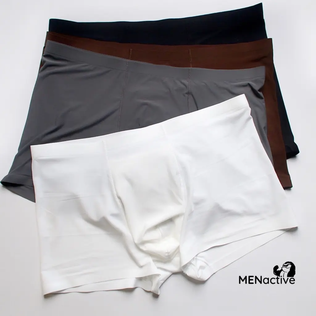 COMBO 4 Quần sịp đùi boxer nam Menactive lụa băng mỏng, nhẹ, mềm mại, thoáng khí BBL03