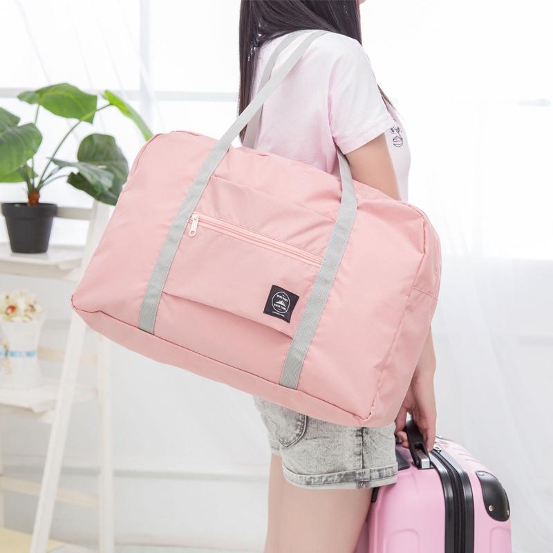 Product Introduction of Túi Đựng Du Lịch Gấp Gọn Dung Tích Lớn Có Tay Cầm Chất Liệu Lylon Mới Không Thấm Nước 3