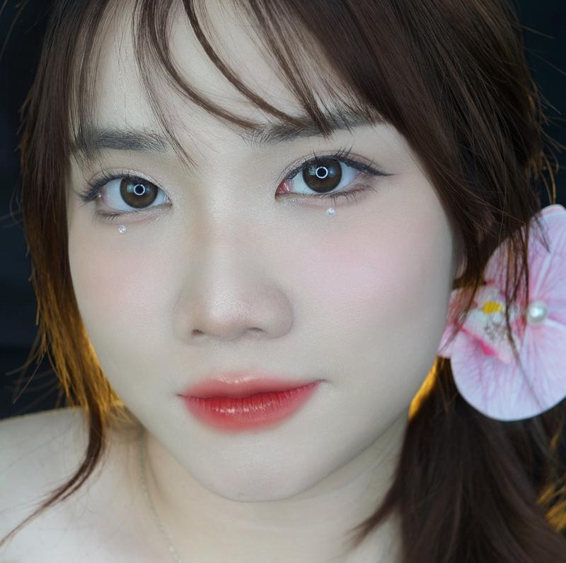 Kính áp tròng TINTEYE Lens TG-606 Jasmine Brown 0-8 độ 3