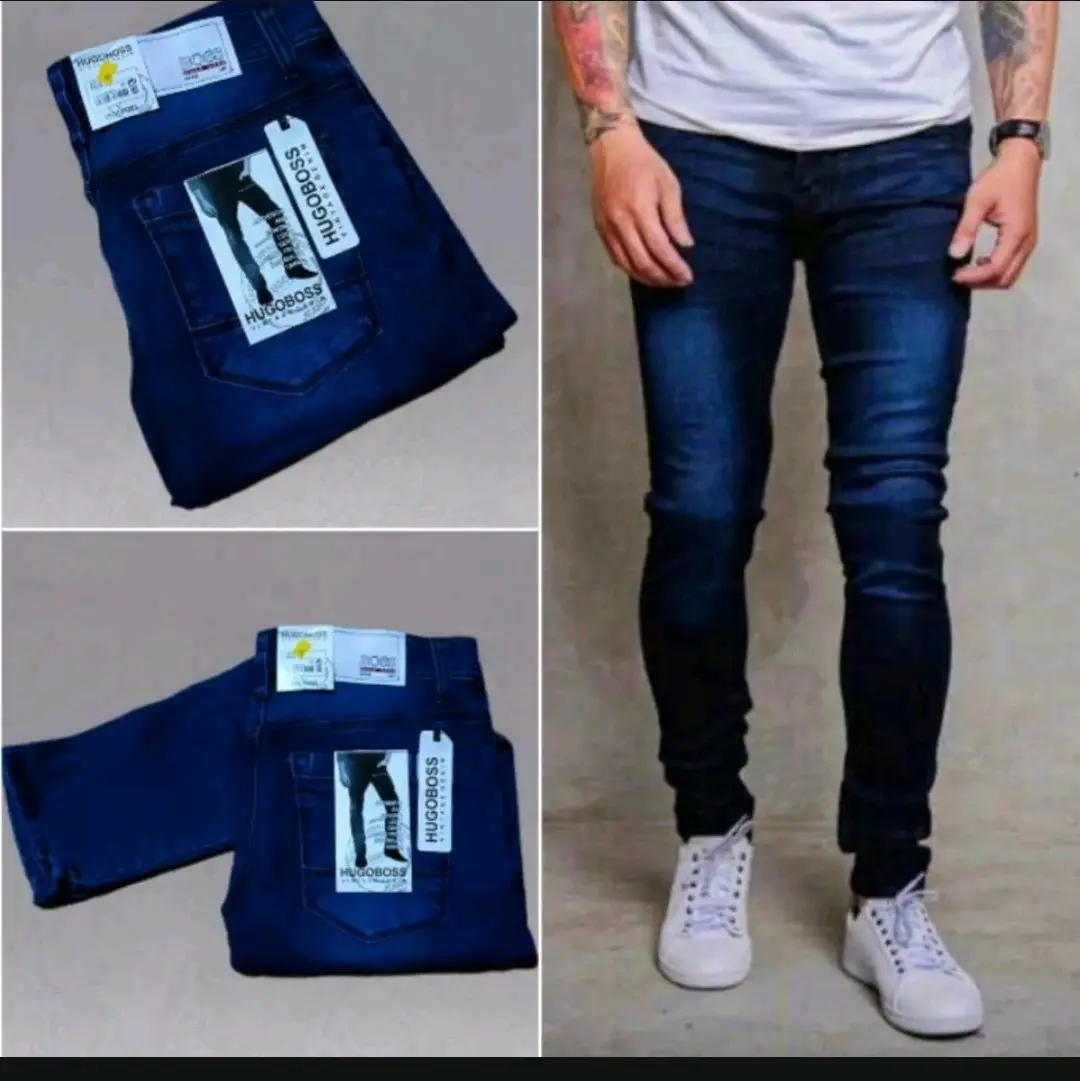Celana Jeans / pensil  Pria Slim Fir - Celana Panjang Pensil Pria Biru - Hita - Garmen