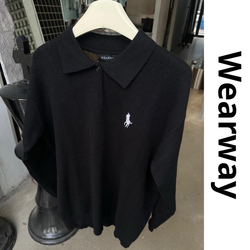    Xả Hàng   Sweater Polo Len Thêu Ngựa Chất Len Lông Thỏ Loại 1 Nam Nữ 