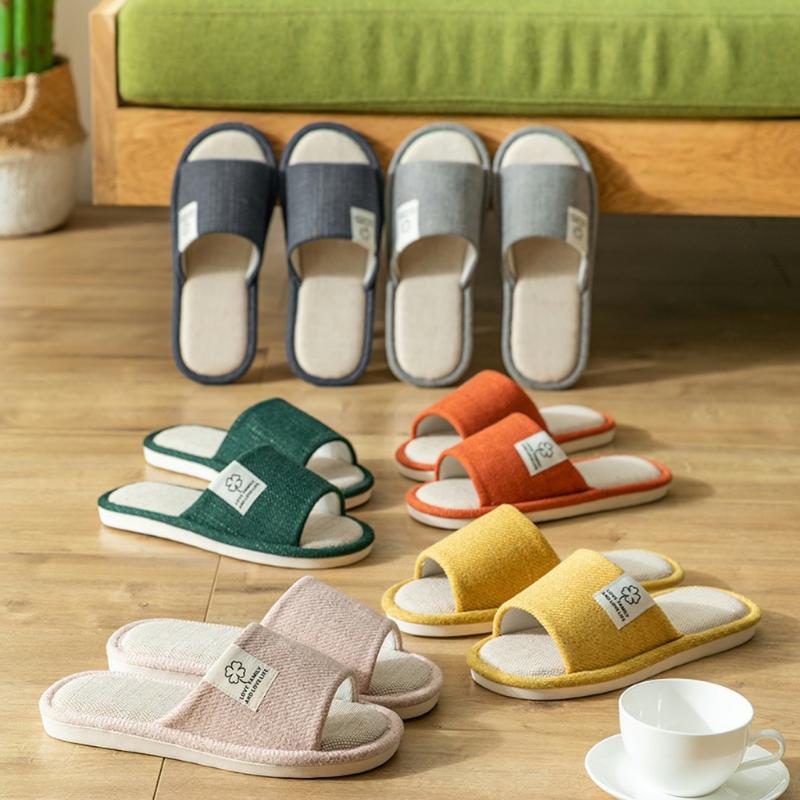 DÉP VẢI LANH đi trong nhà đế cao su dẻo (chọn tăng 1 size) ARRIA 1
