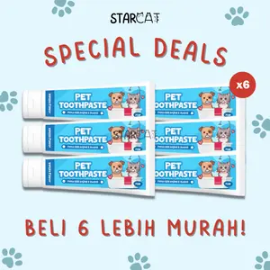 SC 6 Pcs Odol Anabul Pasta Gigi Lembut Bau Mulut Wangi Anjing Kucing 75g