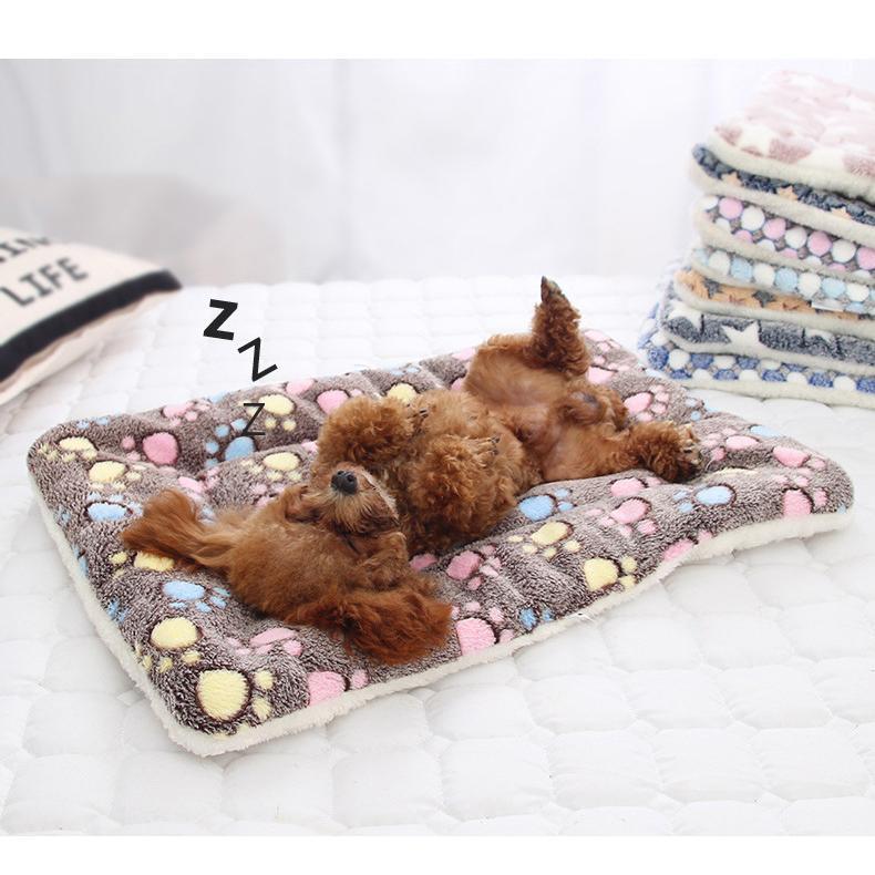 Đệm Ngủ Vải Flanen Mềm Dày Cho Thú Cưng, Chăn Lông Thú Cưng, Nệm Cho Chó, Mèo, Sofa, Thảm Gia Đình, Gối Cho Chó Ấm Áp 7