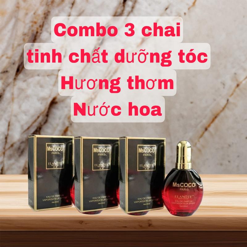 XỊT DƯỠNG TÓC MS COCO ELANOTE CHAI TINH DẦU DƯỠNG TÓC NƯỚC HOA COCO, Serum dưỡng tóc Coco 80ml Women moctoc nhanh duong toc serum  dưỡng  tóc  mềm  mượt dầu  dưỡng  tóc