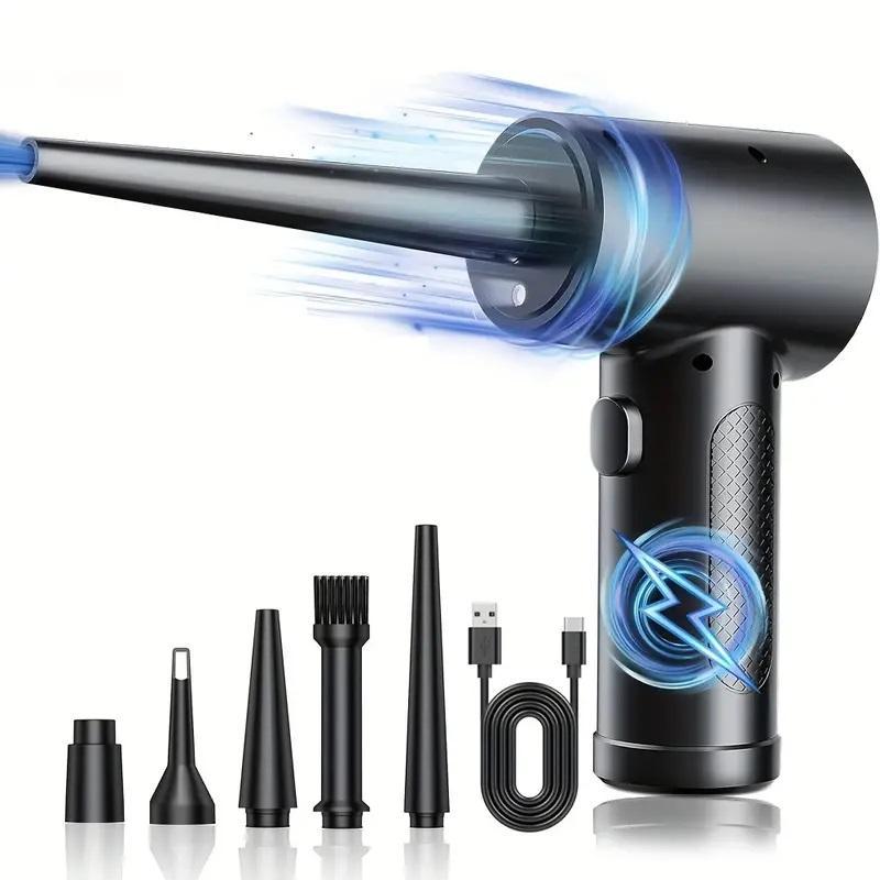 Product Introduction of USB Rechargeable Air Duster, Electric Air Blower, Multifunctional Compressed Air Duster for Car, Keyboard, Camera, Mobile Phone, Computer, Laptop 0