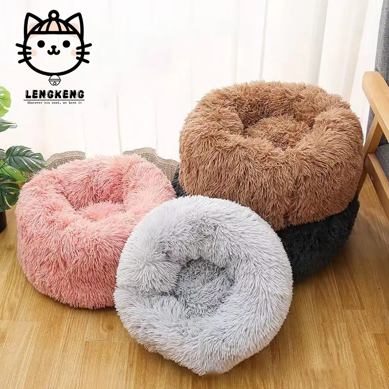 Tổ mèo cưng, thảm lót chuồng ấm áp hổ biến cho mọi mùa, có thể tháo rời và giặt được