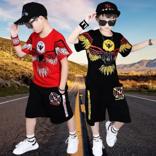 { 12-50kg }.Set Bộ Mã M07. M08 Hình Đại Bàng cho Bé Trai, chất Liệu cotton co giãn 4 chiều mềm mịn, thoáng mát thấm hút mồ hôi tốt, màu sắc đỏ và đen. 6
