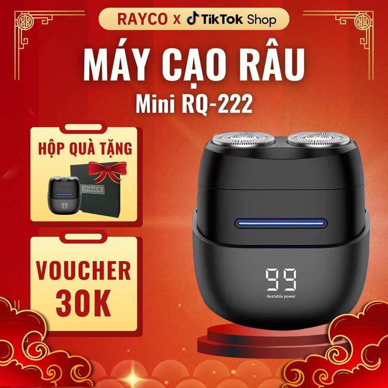Máy cạo râu RAYCO cao cấp Mini RQ-222 ,cạo khô và ướt bảo hành  12 tháng