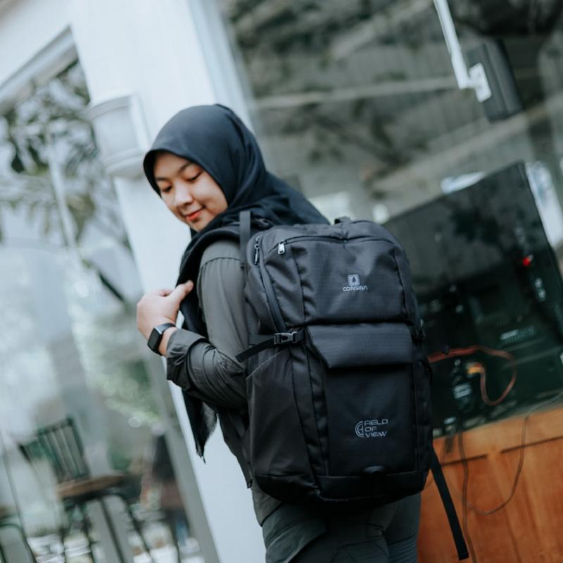 CONSINA FIELD OF VIEW RANSEL BACKPACK OUTDOOR TRAVEL LAPTOP 14INCH - OFFICE SEKOLAH 22-24L 2