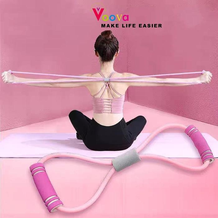 Promo [COD] Tali Yoga Senam Gym Elastis/ Tali Olahraga Rumah/ Tali ...