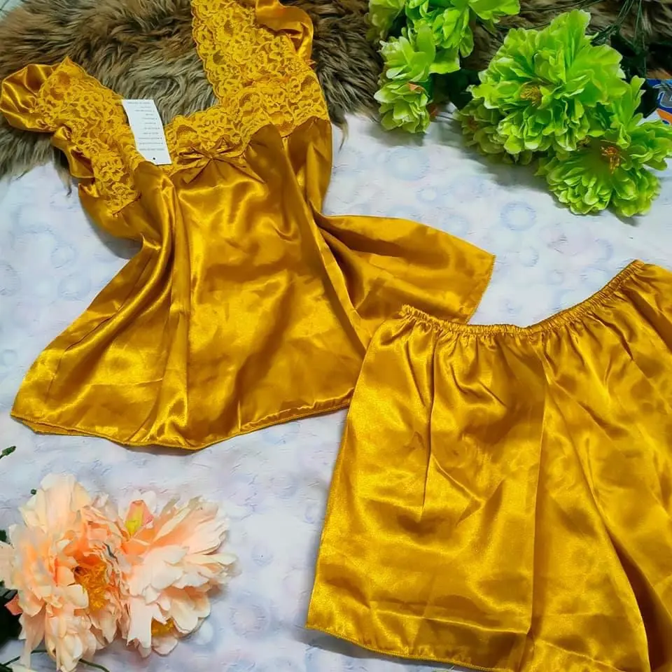 Bộ lụa cánh tiên phối ren siêu xinh , lụa mềm quyến rũ, mang lại cảm giác thoải mái khi ngủ