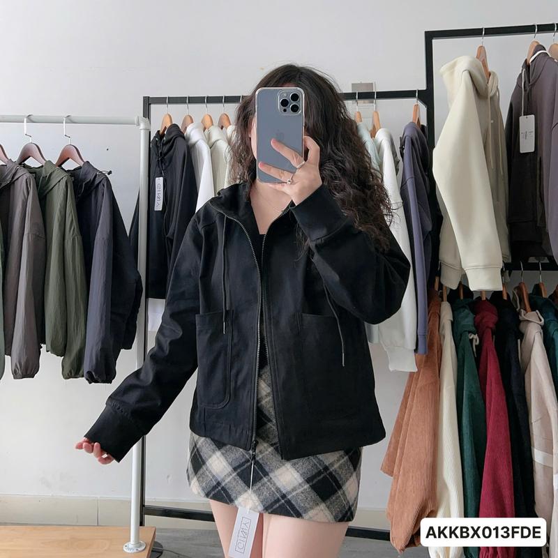 Áo Khoác Kaki Atelier BX013 Cotton Co Giãn Thoáng Mát Gam Màu Trung Tính Dễ Phối Thích Hợp Diện Chống Nắng Đi Làm Đi Chơi Đi Học Top Jacket Nữ Women 6