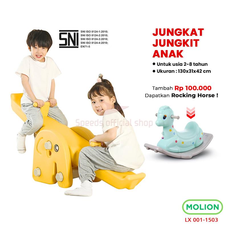 Jungkat Jungkit Anak Seesaw Perosotan Mainan Jungkat-Jungkit  Toys Kuda Kudaan Prosotan 001-M1505 Pesawat Plastik 1