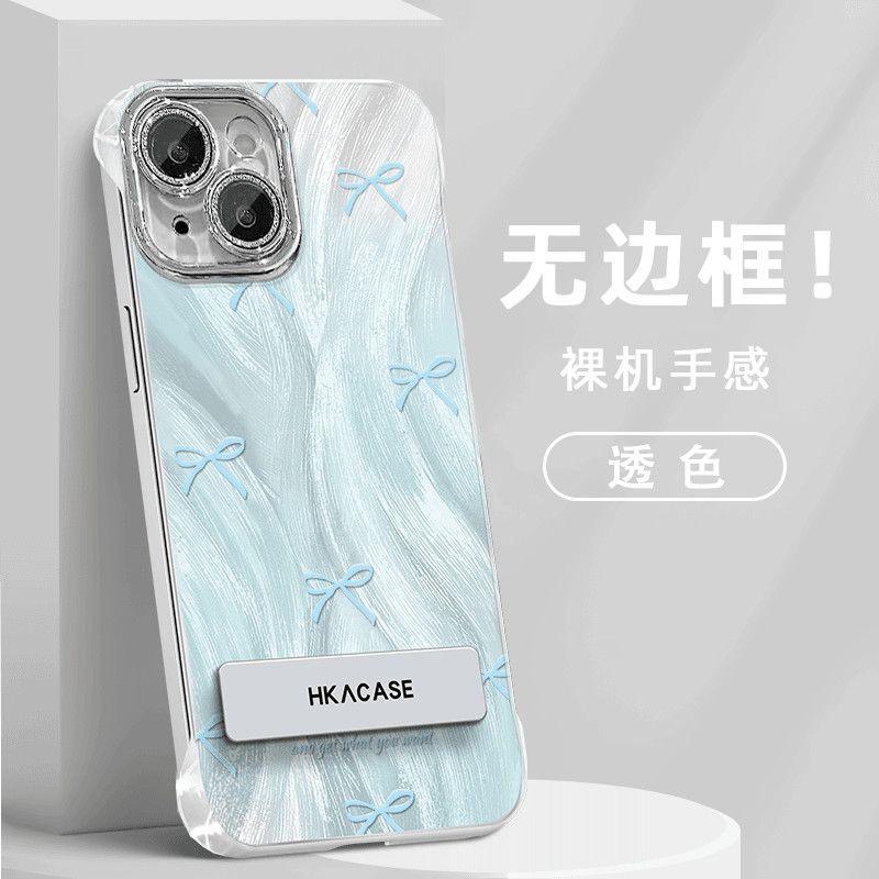 For iPhone IP11 Pro Max IP12 IP13 IP14 plus Shockproof High-End Mirror Phone Case IP12 Pro IP15 Pro Max IP13 Pro IP11 Beautiful Female Bow Phone Case Protective Smartphone Cellphone Cover Protector Protection Screen Protector 3