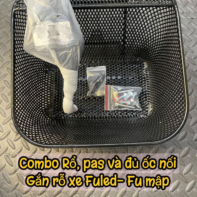Combo rổ, pas, đủ ốc gắn xe future led- Future mập l Phụ Kiện Phụ Tùng l