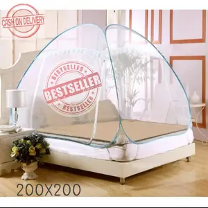 Kelambu SUPER JUMBO 200 x 200 cm tudung kanopi tenda anti nyamuk lipat murah Pencegahan Serangga Ritsleting