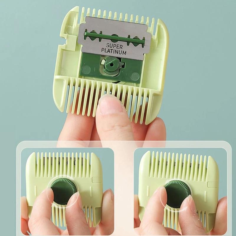 Product Introduction of Multifunctional Comb With Stainless Steel Blades Bangs Trimmer Girls Broken Hair Bifurcation Thin Special Haircut Styling Tools Haircare Adjustable 22