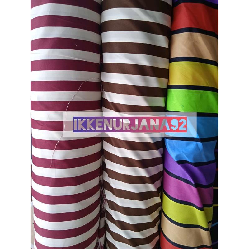 50cm x 240cm kain bahan polymicro motif salur Katun Bisa Dicuci - Shop ...