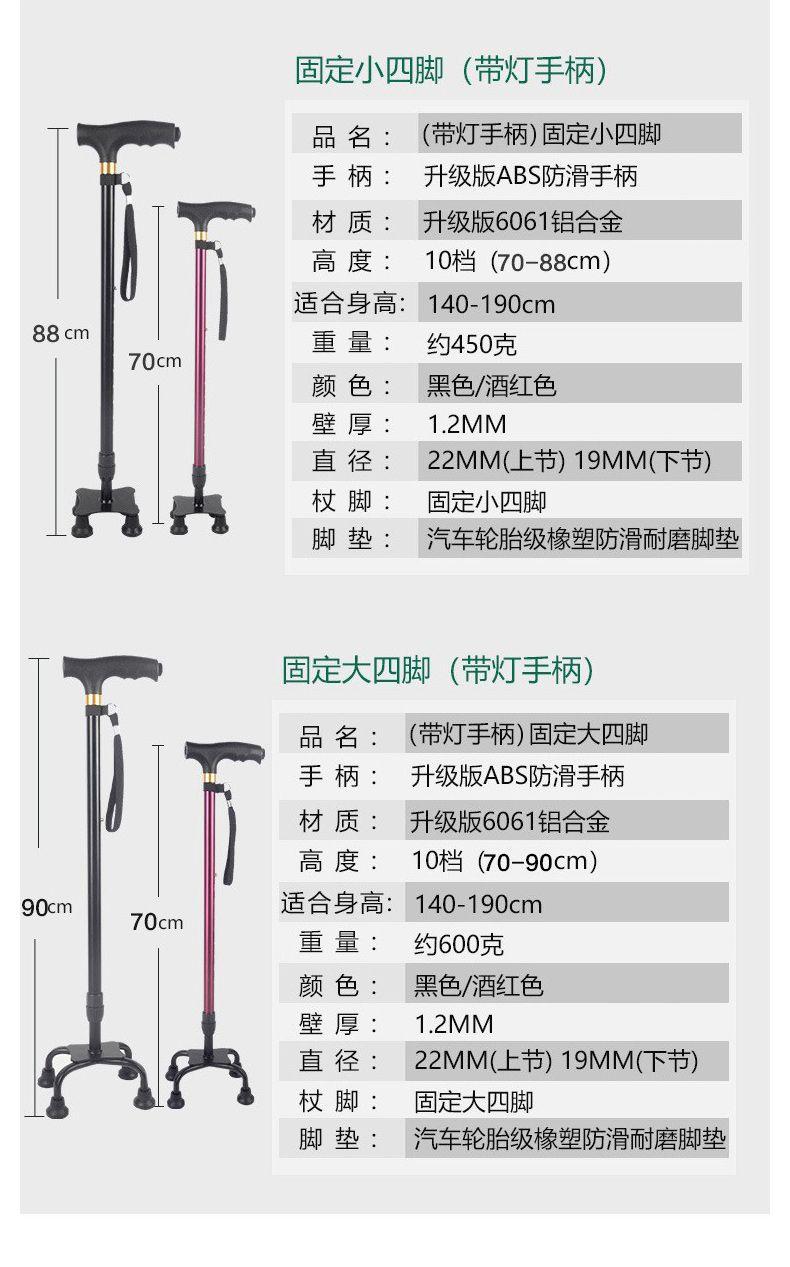 Product Introduction of Gậy Đi Bộ Thích Hợp Cho Người Già, Gậy Bốn Chân Có Thể Gấp Gọn, Gậy Chống Trượt, Gậy Ba Chân Bốn Góc, Hợp Kim Nhôm Gia Cố Dày, Nhẹ, Gậy Cầm Tay Cho Người Già 14