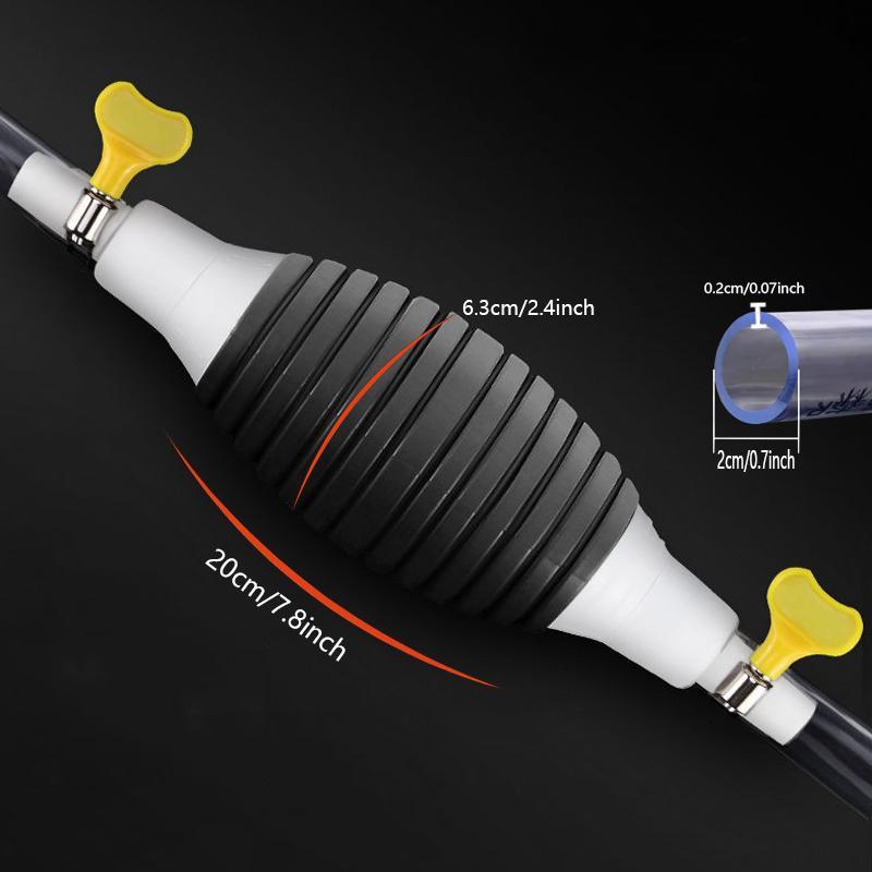 Car Manual Oil Tank Suction Pipe, 1 Set Oil Pump Pipe, Aquarium Fish Tank Siphon Change Pipe, Manual Cleaning Tool, Thickened and Lengthened Water Pump 1