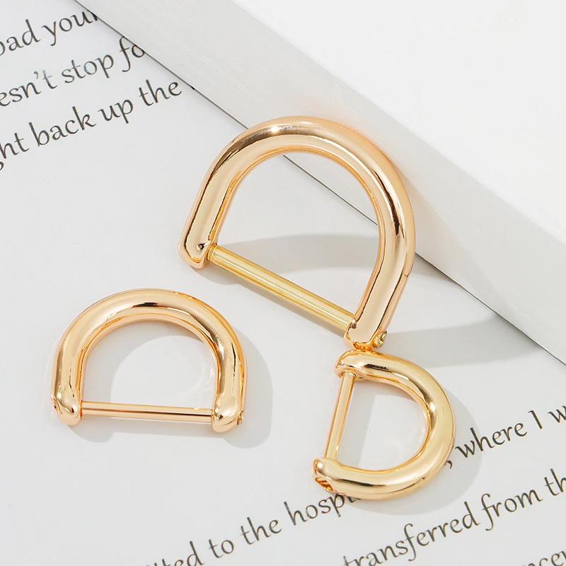 Product Introduction of atofon DIY Shoulder Webbing Buckle Bag Strap Accessories Leather Craft Screw D Buckle D Ring Buckle Clasp Open Screw 12