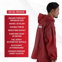 Gambar Jas Hujan Setelan Baju dan Celana KHN Pria dan Wanita Sealing Press Biru Merah Hijau - Hitam, Dewasa dari KHN Store Kab. Sumedang 5 Tokopedia