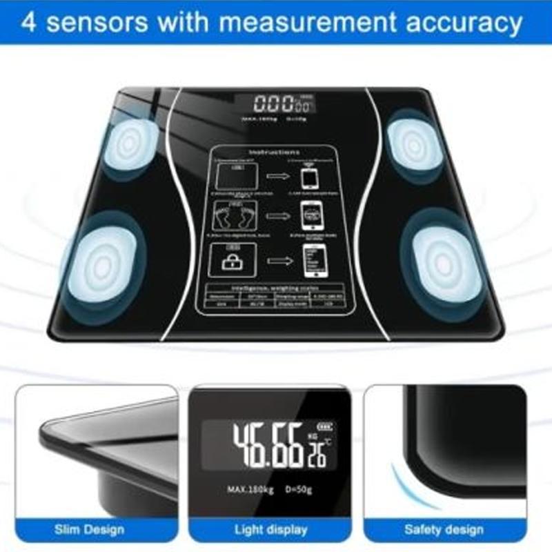 Smart Wireless Digital Body Scale without Batteries, High Precision Digital Body Fat Scale, Household Digital Body Fat Scale Fitness Equipment 7