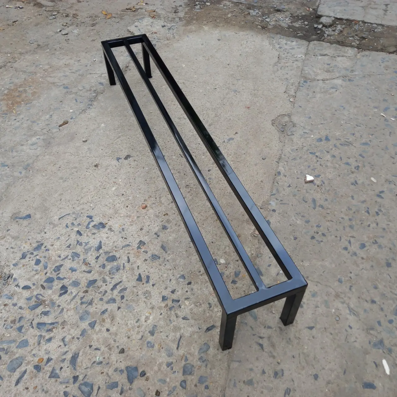 Kệ sắt Dài (80-90-100)cm, Rộng 15cm, Cao (10-15-20)cm, 01 nan, thép hộp 20mm - kệ kê chậu cây cảnh