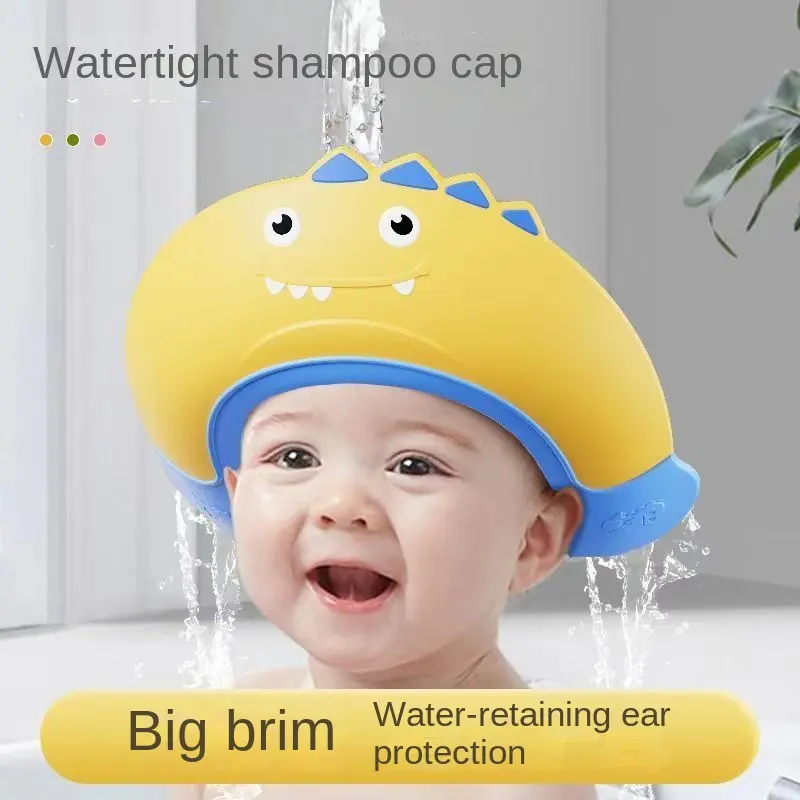 Mũ Gội Đầu, Mũ Tắm Cho Trẻ Em, Mũ Gội Đầu Cho Trẻ Sơ Sinh, Không Thấm Nước, Có Bảo Vệ Tai, Bảo Vệ Tai Silicon Có Thể Điều Chỉnh Sản Phẩm Tuyệt Vời Để Rửa Đầu Cho Em Bé