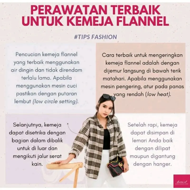 Kemeja Flanel Kotak-kotak Pria Wanita Flannel Lengan Panjang Bahan Semi Wol Premium Lembut 5