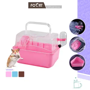 FOCAT Kandang Hamster Portable F19 Rumah Hamster / Hamster Travelling Box / Kandang Sugar Glider storage  box hamsters cage