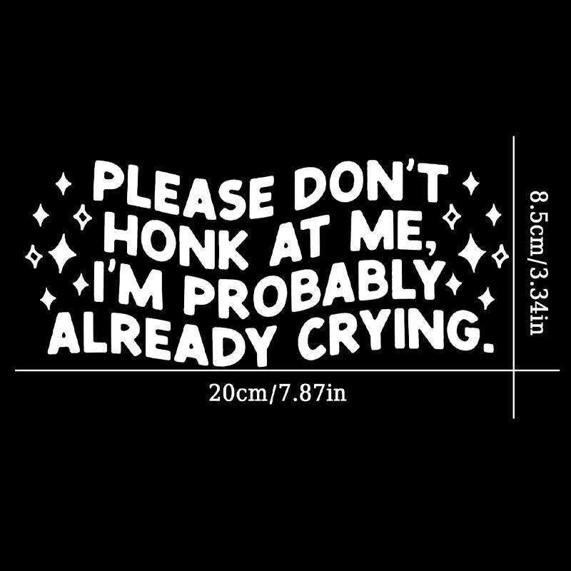 Funny Slogan Car Bumper Sticker, Trendy Car Decal Sticker, Cute Car Decorative Sticker, Universal Car Exterior Decoration Accessories for Women & Men 1