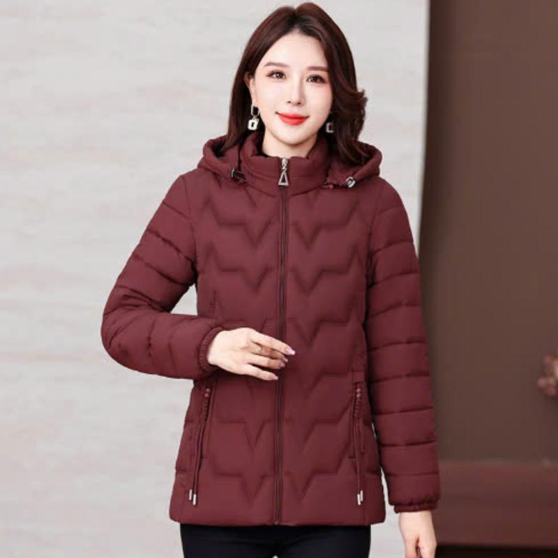 Áo khoác phao nữ trung niên tặng mẹ LYBEE AL049 mặc ấm, giữ nhiệt  Women