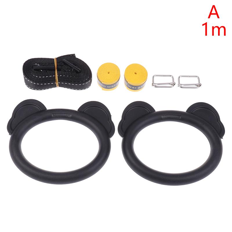 Product Introduction of Kids Horizontal Bar Exercise Pull Up Rings Kids Workout Gym Gymnastic Rings Adjustable Straps Buckles Nonslip Handle 33