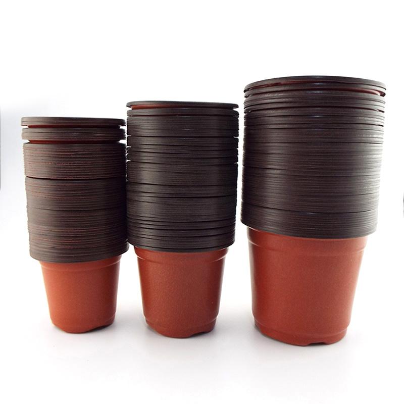 Product Introduction of 50pcs Plastic Nursery Pot Planter Pots Containers Flower Starting Planting Tray Grow Box FEH1SG 108
