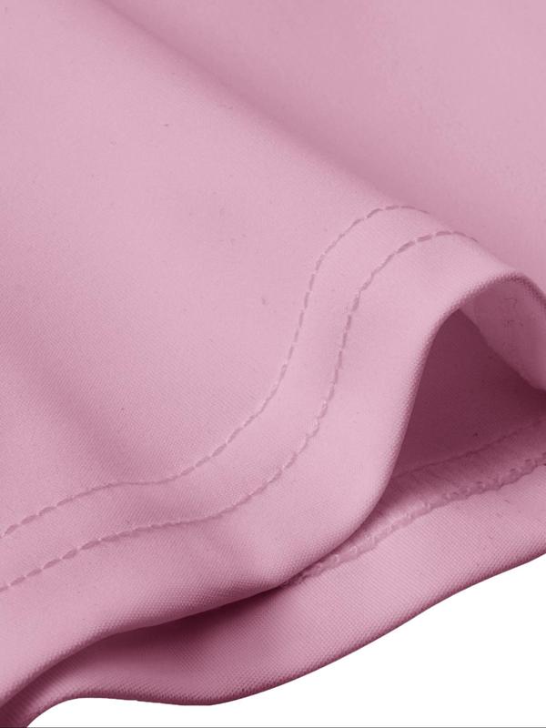 Women's Solid Color Polo Shirt, Casual Short Sleeve Collared T-Shirt for Daily Wear, Ladies Clothes for All Seasons 6