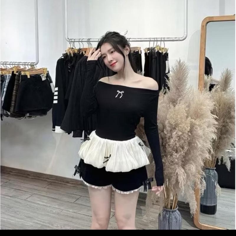 ￼ÁO GẤU BÈO ĐÍNH NƠ MẶC ĐƯỢC 2 KIỀU TIỀU THƯ HÀN QUỐC Nữ 1