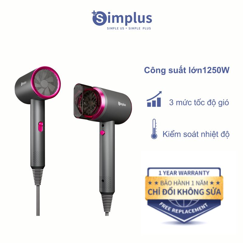 SimplusVN Máy Sấy Tóc 2 Chiều Nóng Lạnh Simplus Công Suất 1250W CFJH001 Bảo Hành 1 Năm Chỉ Đổi Không Sửa