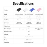 Gambar ORICO 2.5 inch USB3.1 Gen1 Type-C Hard Drive Enclosure - 25PW1-C3 - Hitam dari ORICO INDONESIA Official Shop Kota Administrasi Jakarta Utara 3 Tokopedia