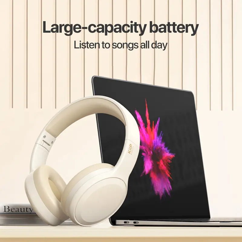 [FREE STICKER] KiiP Wireless TH30 Headphone Bluetooth Earphone Headset Komputer Laptop Earphones  Headphones 3