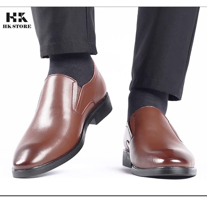 Giày tây lười nam da bò thật 100% da mềm dễ đi lại kiểu dáng đơn giản -bảo hành 12 tháng (gt03) Thời trang 3